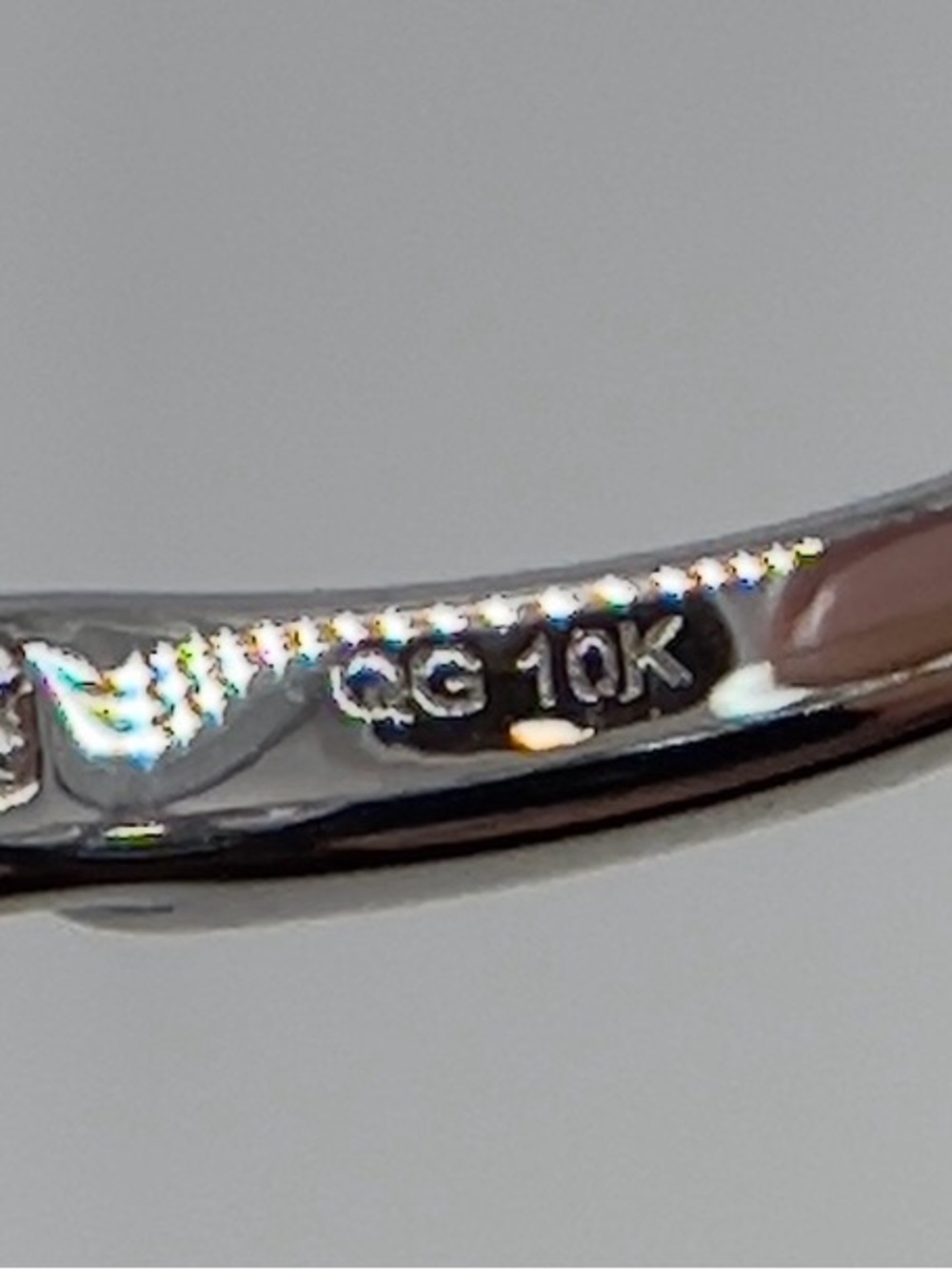 10K White Gold Lab Grown Diamond Ring 0.20 CT Round Size 7 Twisted Band - Picture 10 of 10